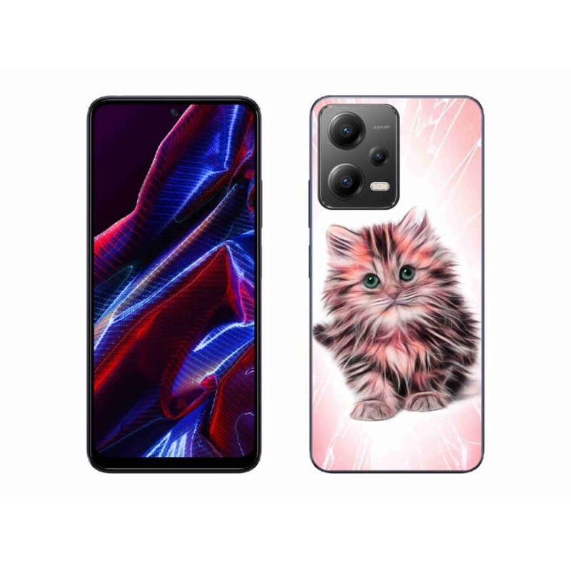 Gelový kryt mmCase na mobil Xiaomi Poco X5 5G - roztomilé kotě