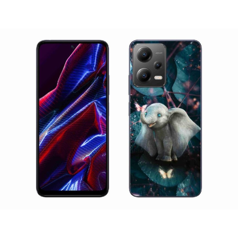 Gelový kryt mmCase na mobil Xiaomi Poco X5 5G - roztomilý slon