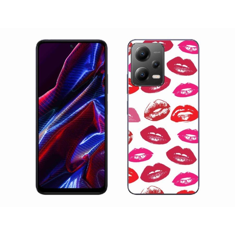 Gelový kryt mmCase na mobil Xiaomi Poco X5 5G - rty