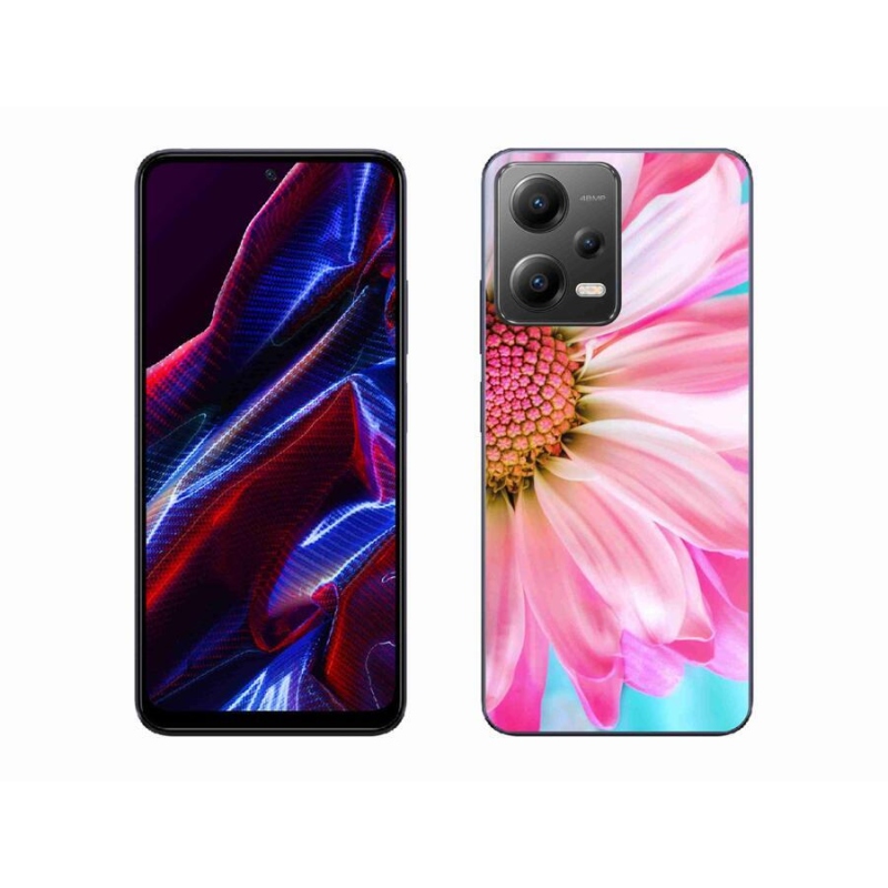 Gelový kryt mmCase na mobil Xiaomi Poco X5 5G - růžová květina