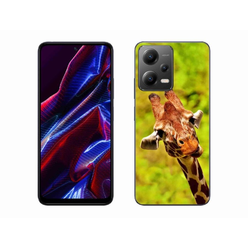 Gelový kryt mmCase na mobil Xiaomi Poco X5 5G - žirafa