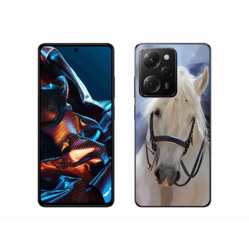 Gelový kryt mmCase na mobil Xiaomi Poco X5 Pro 5G - bílý kůň
