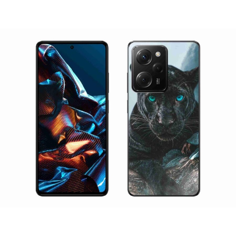 Gelový kryt mmCase na mobil Xiaomi Poco X5 Pro 5G - černý panter