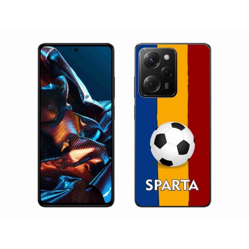 Gelový kryt mmCase na mobil Xiaomi Poco X5 Pro 5G - fotbal 1