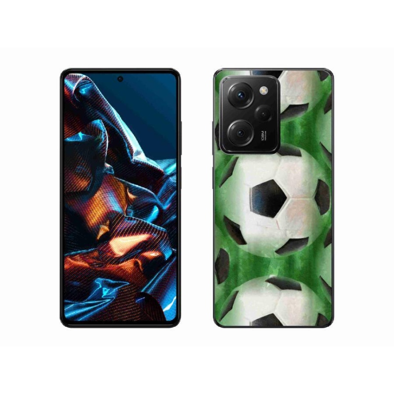 Gelový kryt mmCase na mobil Xiaomi Poco X5 Pro 5G - fotbalový míč