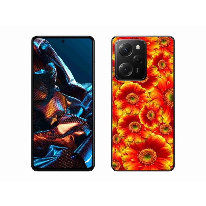 Gelový kryt mmCase na mobil Xiaomi Poco X5 Pro 5G - gerbera 1