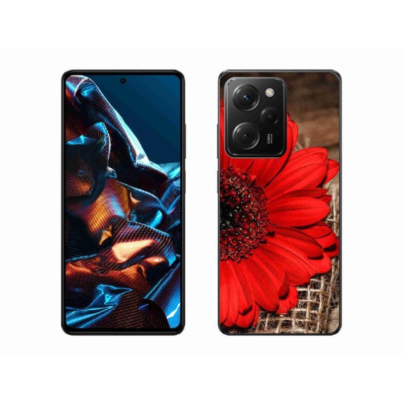 Gelový kryt mmCase na mobil Xiaomi Poco X5 Pro 5G - gerbera