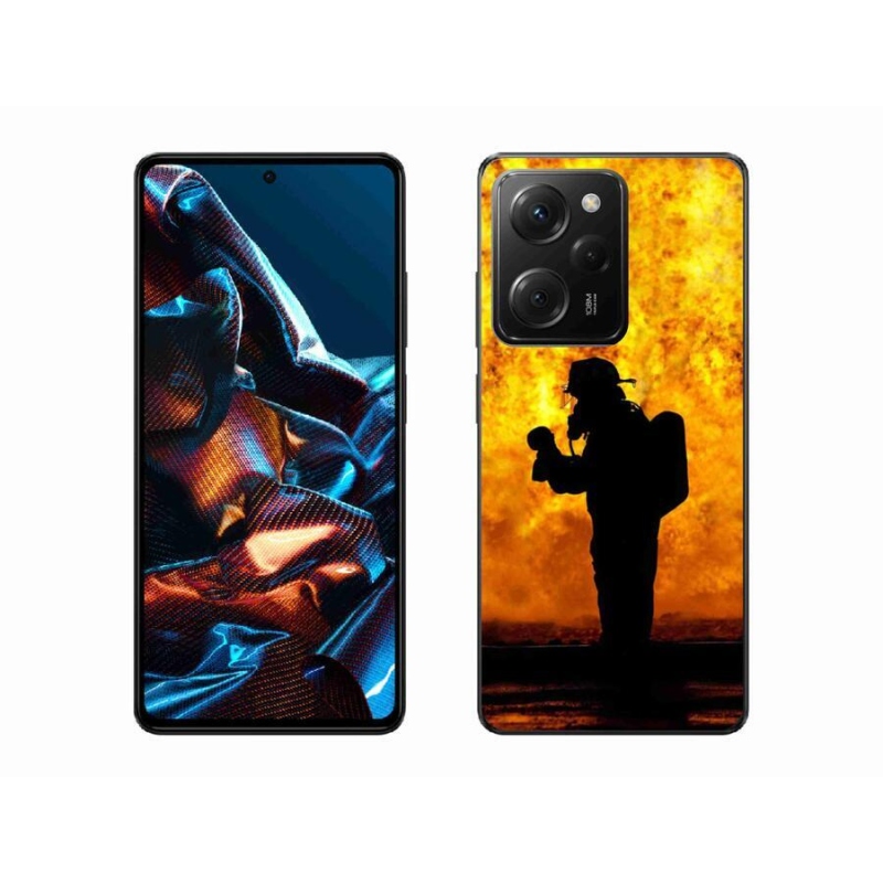 Gelový kryt mmCase na mobil Xiaomi Poco X5 Pro 5G - hasič