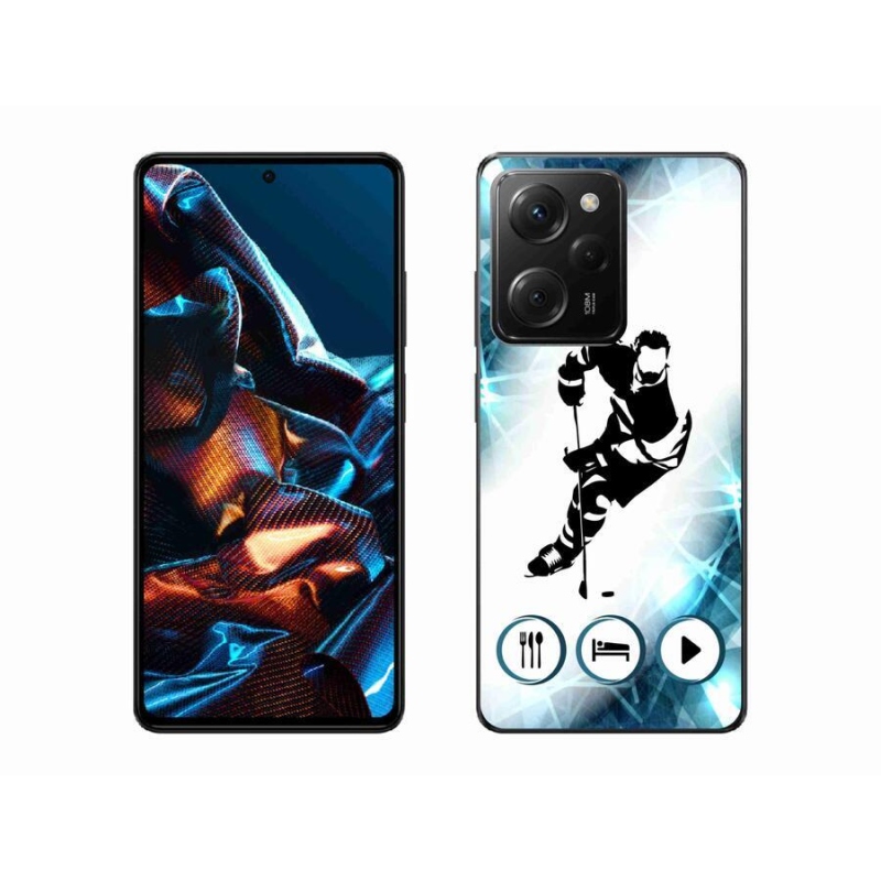 Gelový kryt mmCase na mobil Xiaomi Poco X5 Pro 5G - hokej 1