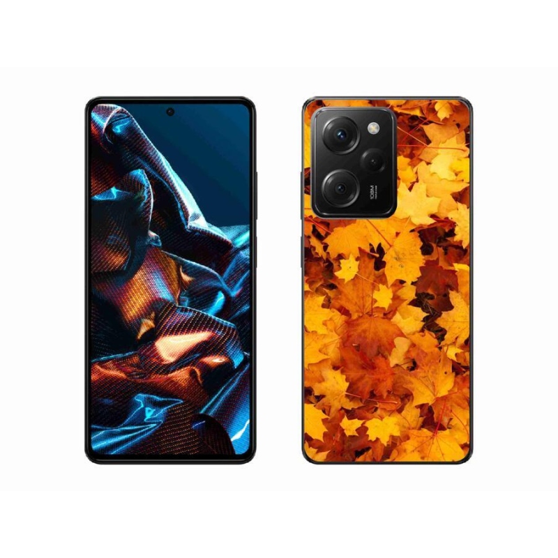 Gelový kryt mmCase na mobil Xiaomi Poco X5 Pro 5G - javorové listy