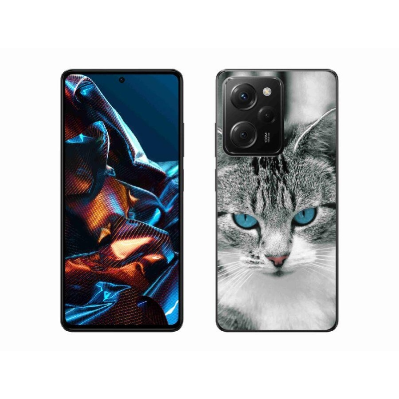 Gelový kryt mmCase na mobil Xiaomi Poco X5 Pro 5G - kočičí pohled 1
