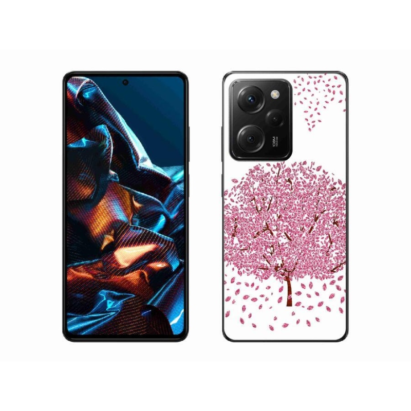 Gelový kryt mmCase na mobil Xiaomi Poco X5 Pro 5G - kreslený strom s listy
