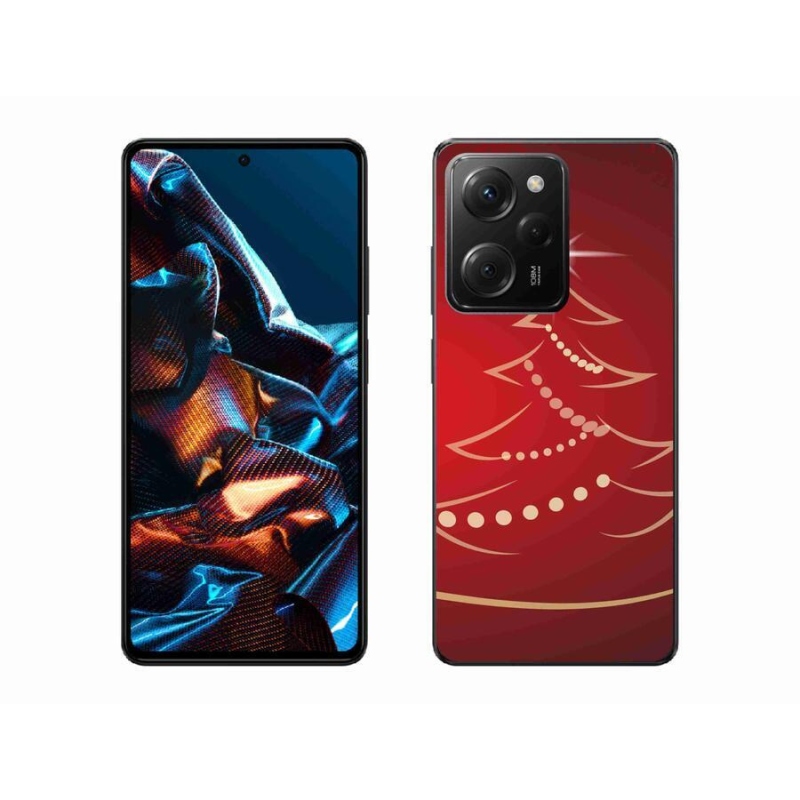 Gelový kryt mmCase na mobil Xiaomi Poco X5 Pro 5G - kreslený vánoční stromek