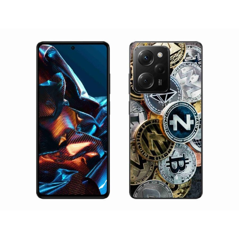 Gelový kryt mmCase na mobil Xiaomi Poco X5 Pro 5G - kryptoměny