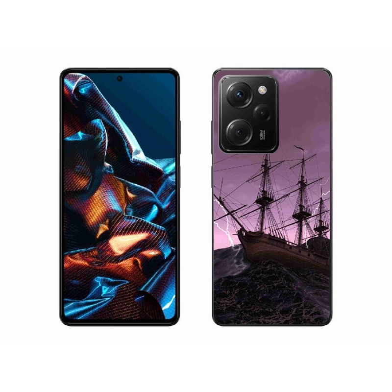 Gelový kryt mmCase na mobil Xiaomi Poco X5 Pro 5G - loď v bouři