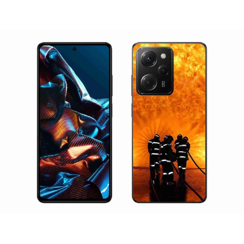 Gelový kryt mmCase na mobil Xiaomi Poco X5 Pro 5G - požár