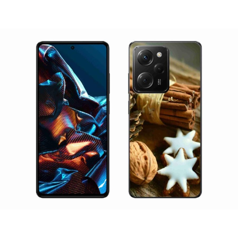 Gelový kryt mmCase na mobil Xiaomi Poco X5 Pro 5G - skořice a perníčky
