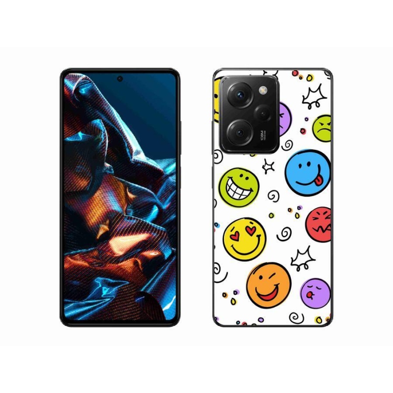 Gelový kryt mmCase na mobil Xiaomi Poco X5 Pro 5G - smajlíci