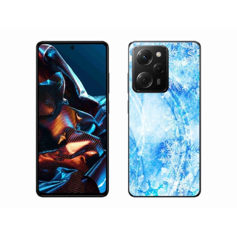 Gelový kryt mmCase na mobil Xiaomi Poco X5 Pro 5G - sněhové vločky