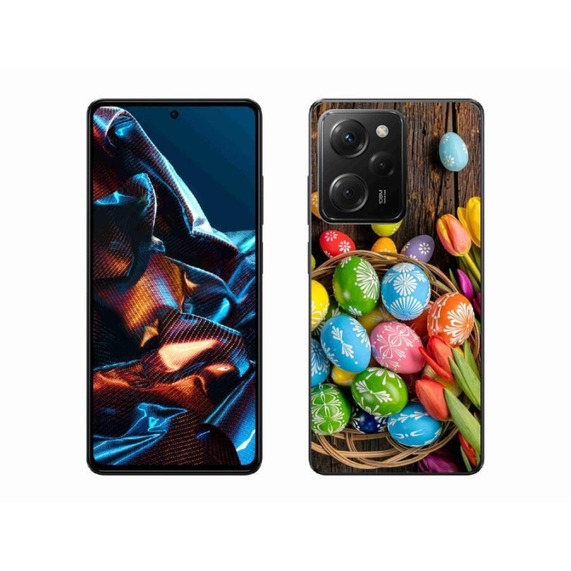 Gelový kryt mmCase na mobil Xiaomi Poco X5 Pro 5G - velikonoční vajíčka