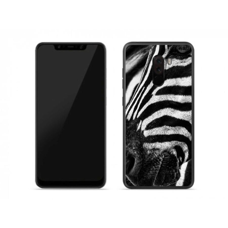 Gelový kryt mmCase na mobil Xiaomi Pocophone F1 - zebra