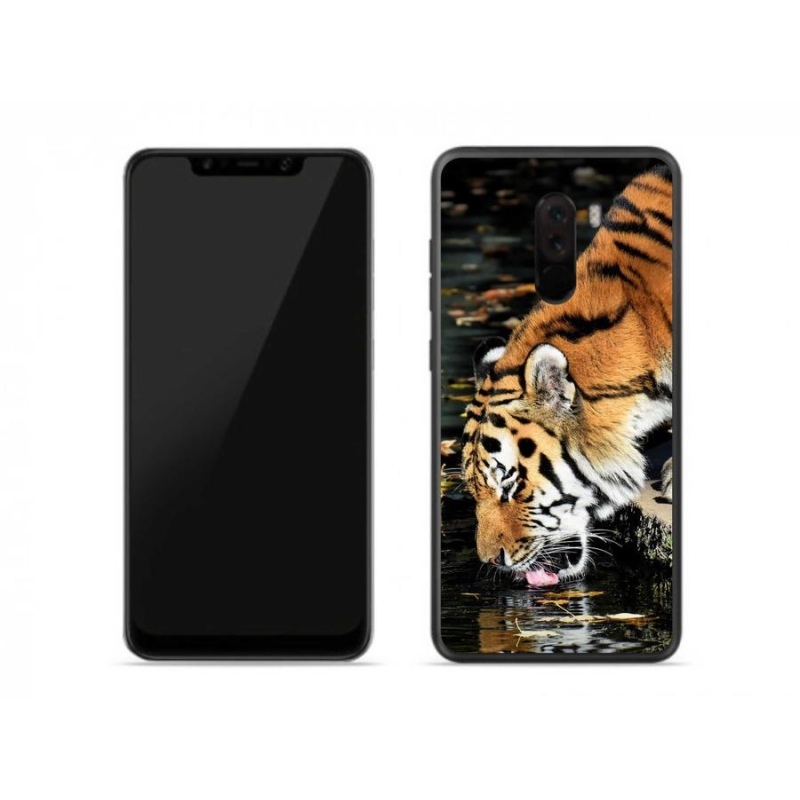 Gelový kryt mmCase na mobil Xiaomi Pocophone F1 - žíznivý tygr