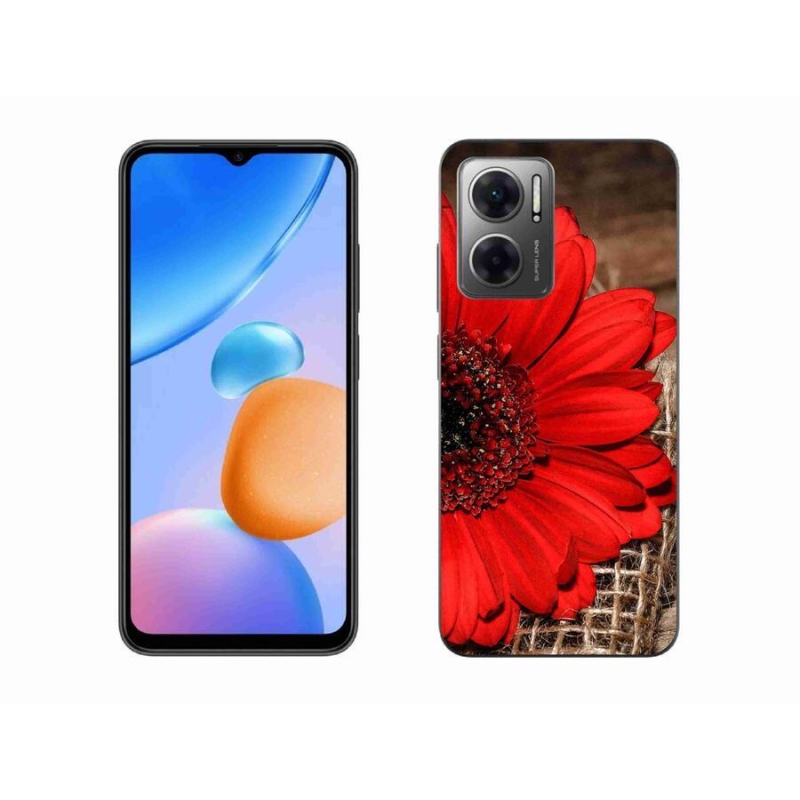 Gelový kryt mmCase na mobil Xiaomi Redmi 10 5G - gerbera