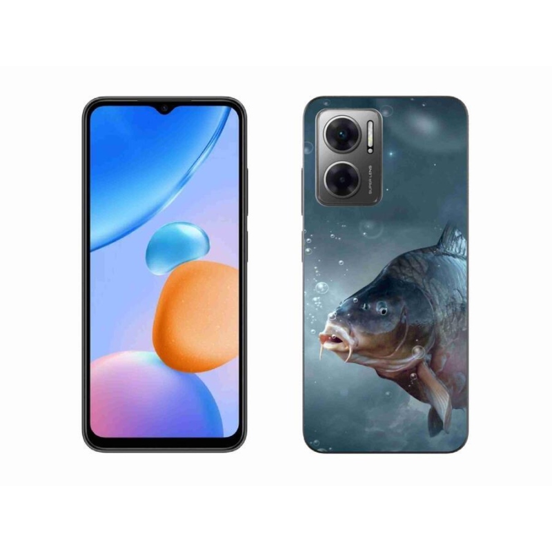 Gelový kryt mmCase na mobil Xiaomi Redmi 10 5G - kapr a bublinky