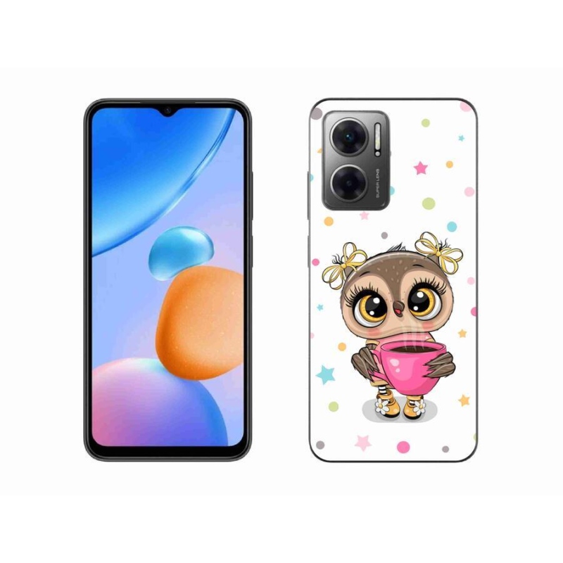 Gelový kryt mmCase na mobil Xiaomi Redmi 10 5G - kreslená sovička