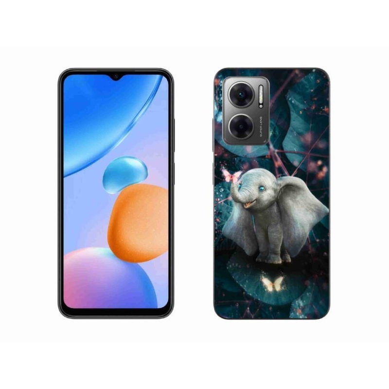 Gelový kryt mmCase na mobil Xiaomi Redmi 10 5G - roztomilý slon