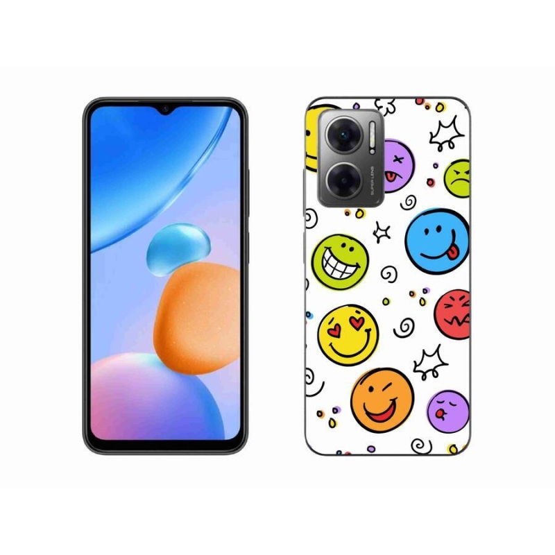 Gelový kryt mmCase na mobil Xiaomi Redmi 10 5G - smajlíci