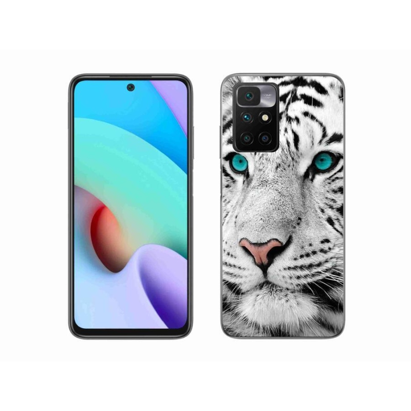 Gelový kryt mmCase na mobil Xiaomi Redmi 10/Redmi 10 (2022) - bílý tygr