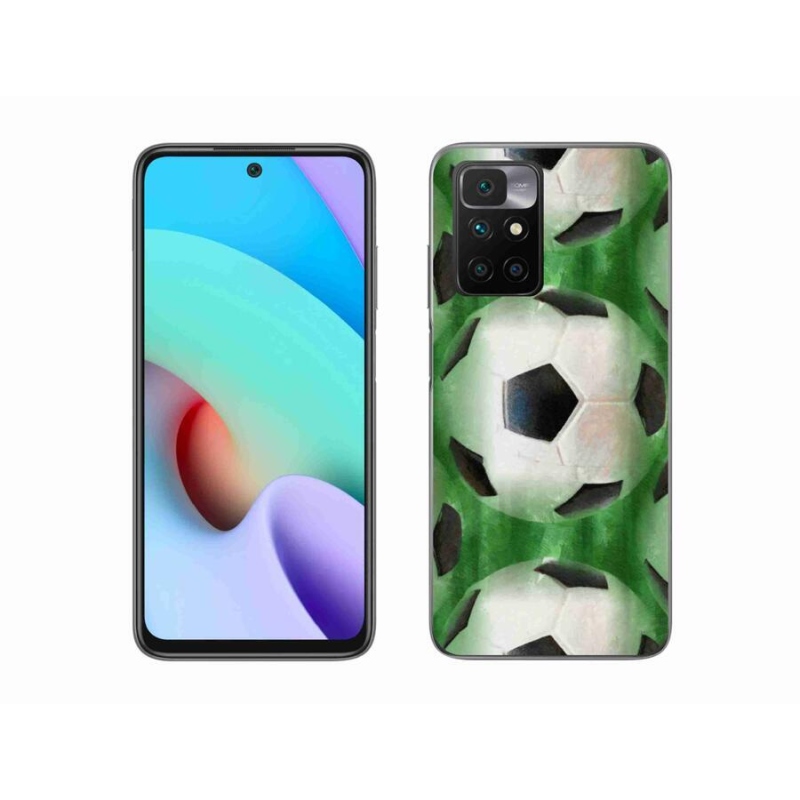 Gelový kryt mmCase na mobil Xiaomi Redmi 10/Redmi 10 (2022) - fotbalový míč