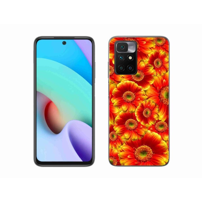 Gelový kryt mmCase na mobil Xiaomi Redmi 10/Redmi 10 (2022) - gerbera 1