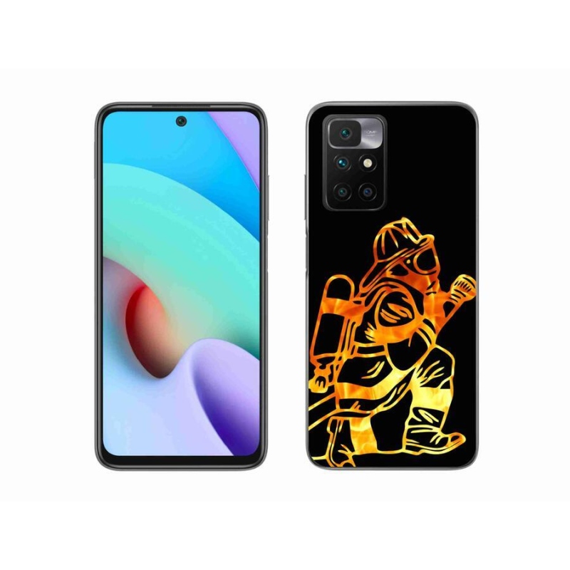 Gelový kryt mmCase na mobil Xiaomi Redmi 10/Redmi 10 (2022) - hasič 1