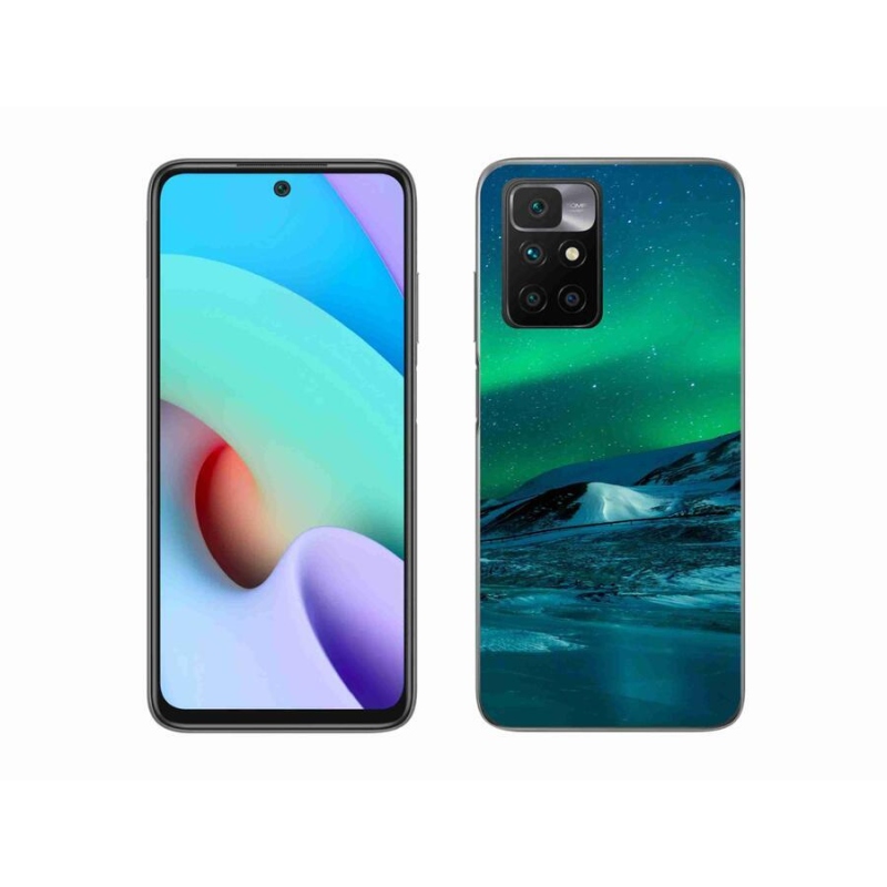 Gelový kryt mmCase na mobil Xiaomi Redmi 10/Redmi 10 (2022) - polární záře