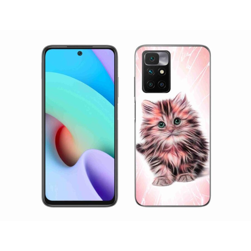 Gelový kryt mmCase na mobil Xiaomi Redmi 10/Redmi 10 (2022) - roztomilé kotě