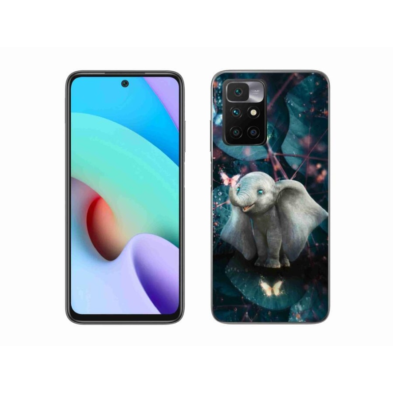 Gelový kryt mmCase na mobil Xiaomi Redmi 10/Redmi 10 (2022) - roztomilý slon