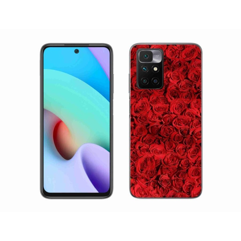 Gelový kryt mmCase na mobil Xiaomi Redmi 10/Redmi 10 (2022) - růže