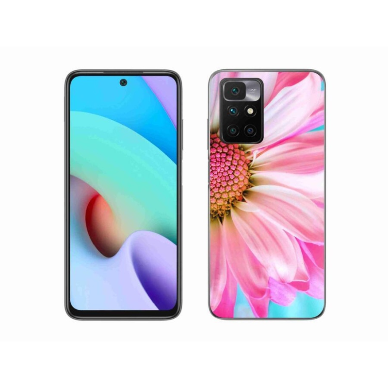 Gelový kryt mmCase na mobil Xiaomi Redmi 10/Redmi 10 (2022) - růžová květina