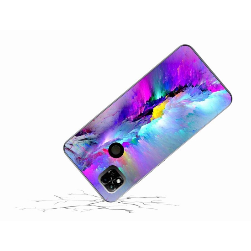 Gelový kryt mmCase na mobil Xiaomi Redmi 10A - abstrakt
