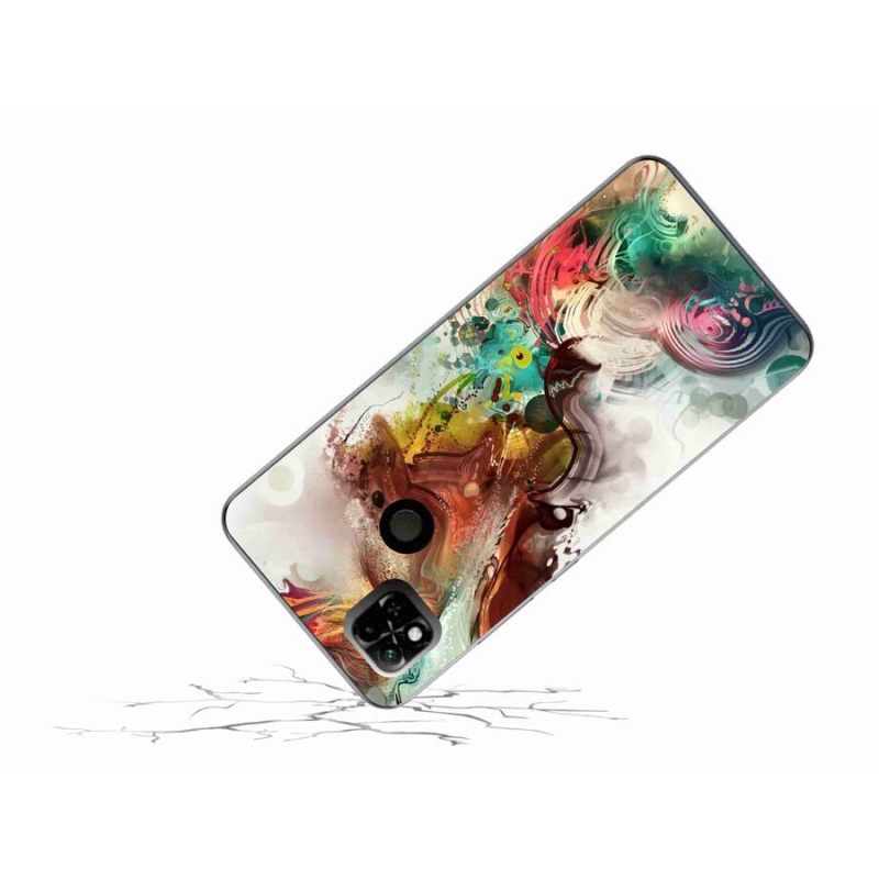 Gelový kryt mmCase na mobil Xiaomi Redmi 10A - abstrakt 1