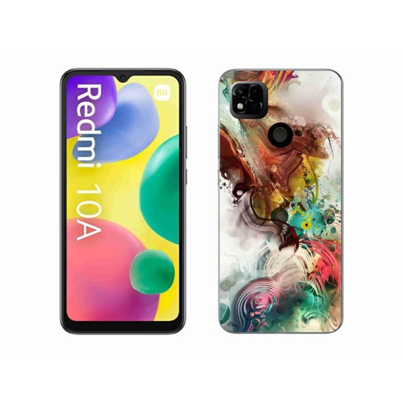 Gelový kryt mmCase na mobil Xiaomi Redmi 10A - abstrakt 1