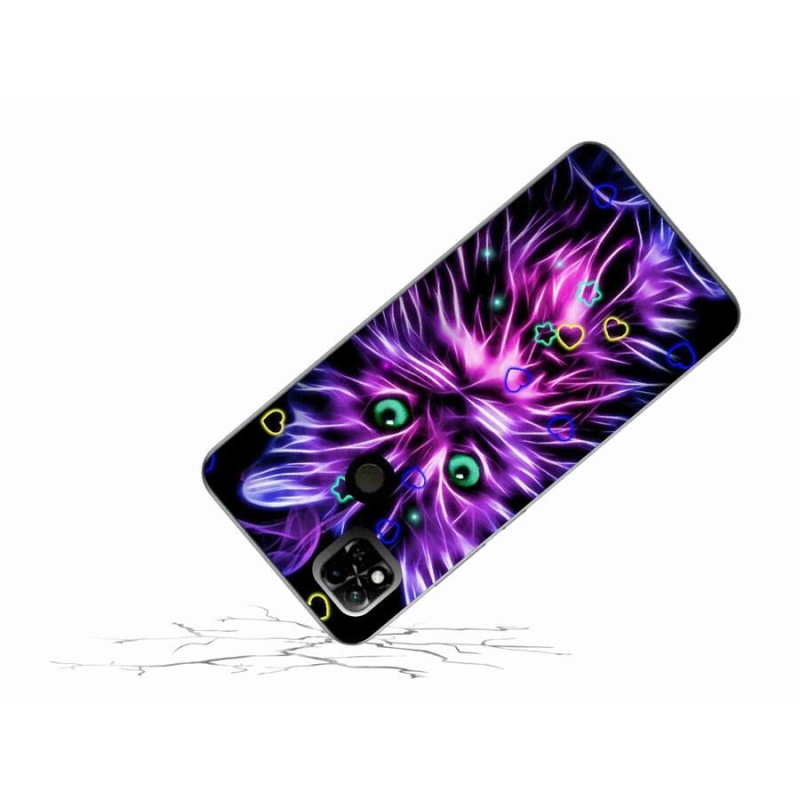 Gelový kryt mmCase na mobil Xiaomi Redmi 10A - abstraktní kočka
