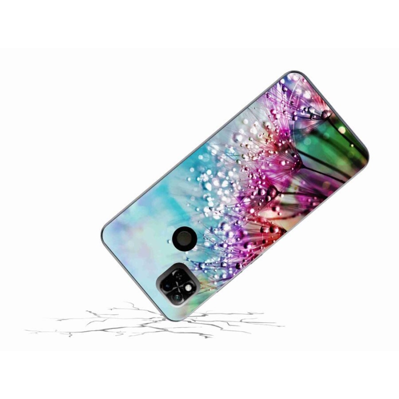 Gelový kryt mmCase na mobil Xiaomi Redmi 10A - barevné květy