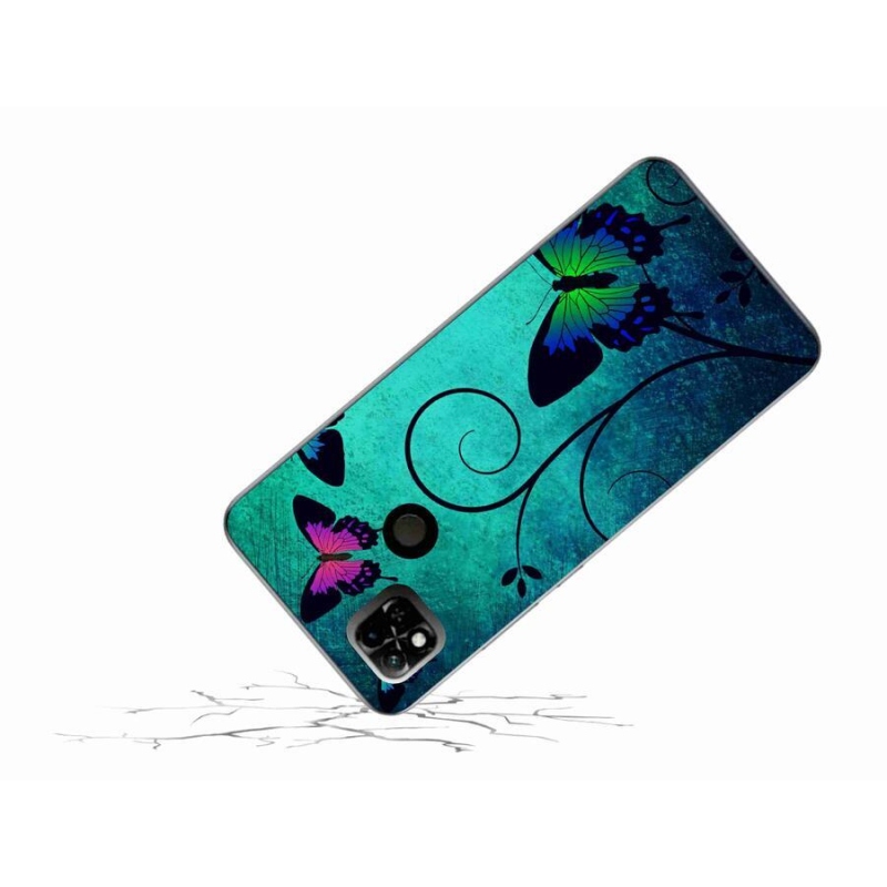 Gelový kryt mmCase na mobil Xiaomi Redmi 10A - barevní motýli