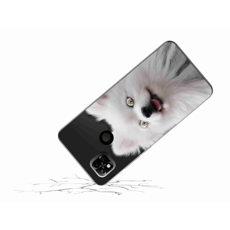 Gelový kryt mmCase na mobil Xiaomi Redmi 10A - bílý špic