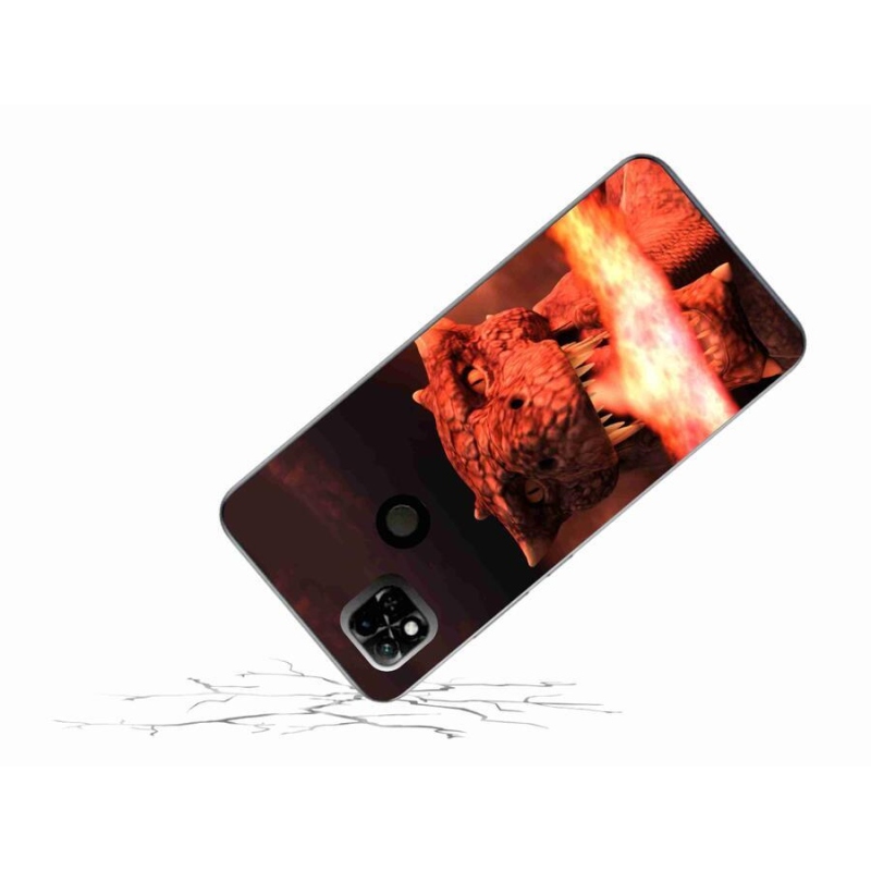 Gelový kryt mmCase na mobil Xiaomi Redmi 10A - drak