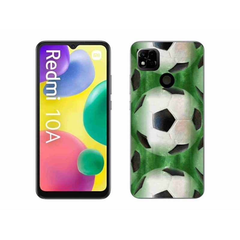 Gelový kryt mmCase na mobil Xiaomi Redmi 10A - fotbalový míč