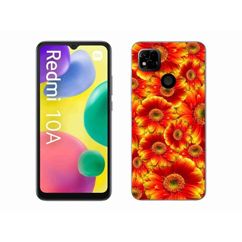 Gelový kryt mmCase na mobil Xiaomi Redmi 10A - gerbera 1